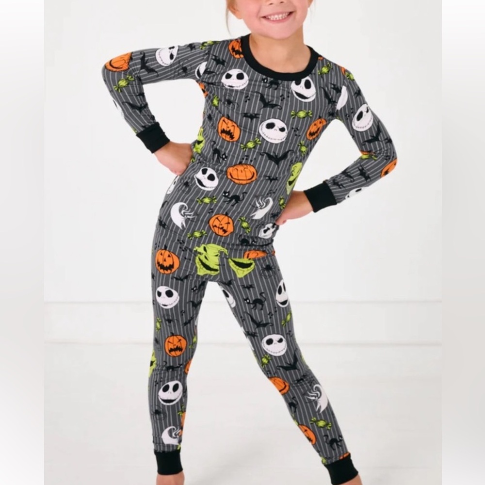 Little Sleepies The Nightmare Before Christmas Bamboo Pajama Kids 7-8